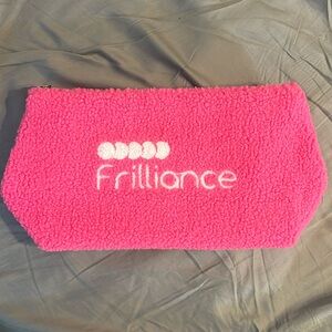 Frilliance Fuzzy Soft Large Hot Pink Cosmetic Bag